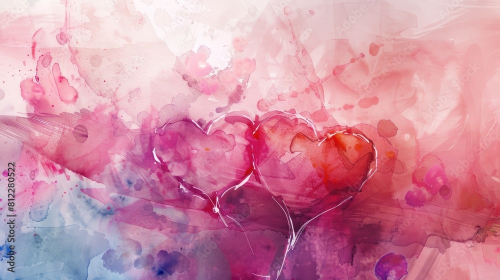 Capture the essence of love with a chic watercolor design crafted specifically for Valentine s Day This abstract composition intricately weaves elements that beautifully convey sentiments of Capture the essence of love with a chic watercolor design crafted specifically for Valentine s Day This abstract composition intricately weaves elements that beautifully convey sentiments of