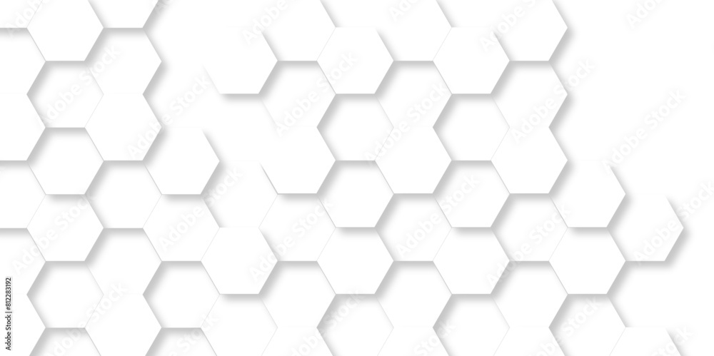 Seamless pattern with hexagon. White Hexagonal Background. Luxury honeycomb grid White Pattern. Vector Illustration. 3D Futuristic abstract honeycomb mosaic white background. geometric mesh cell text. Seamless pattern with hexagon. White Hexagonal Background. Luxury honeycomb grid White Pattern. Vector Illustration. 3D Futuristic abstract honeycomb mosaic white background. geometric mesh cell text.