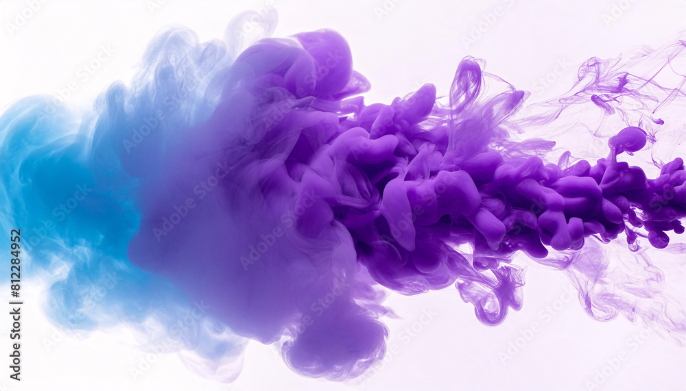 Psychedelic Atmosphere: Vibrant Smoke Convergence in Surreal Art Composition