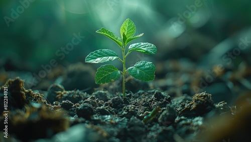 Create desire: A captivating image of a mature plant grown from a blank seedling, accompanied by a call-to-action encouraging viewers to start their own journey.