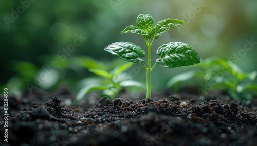 A high-resolution image of a blank seedling against a clean, white background, with text highlighting its superior genetics and guaranteed performance.