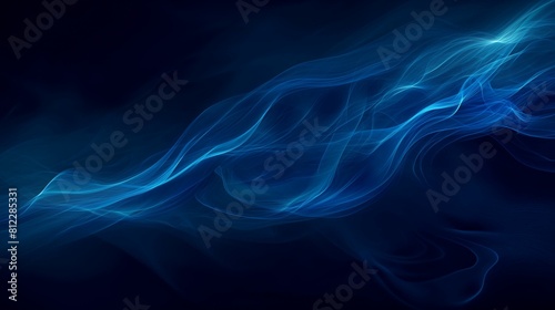 Dark Blue Background With Wavy Design