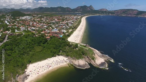 Aerial view of Piratininga Beach - Niterói, Rio de Janeiro, Brazil photo