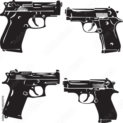 set of guns