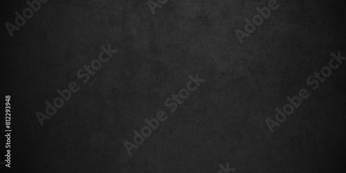 Black stone wall texture grunge rock surface. dark gray concrete background backdrop. wide panoramic banner. old wall stone for dark black distressed grunge background wallpaper rough concrete wall.