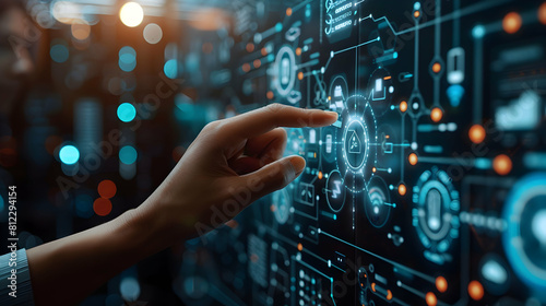 Engineers Designing Photo Realistic IoT Privacy Concept with Enhanced Features for Data Protection and Compliance in Internet of Things Stock Photo