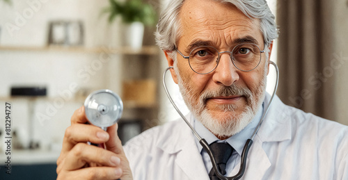 A senior male doctor at the hospital.