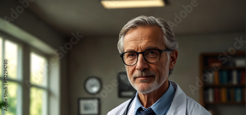 A senior male doctor at the hospital.