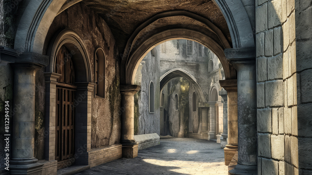 Ancient Stone Arches in a Historic European City: Timeless Architectural Wonders, Perfect for Exploring the Rich History and Cultural Heritage of Old Europe Ancient Stone Arches in a Historic European City: Timeless Architectural Wonders, Perfect for Exploring the Rich History and Cultural Heritage of Old Europe