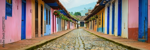 Colorful barrio homes
