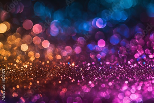 enchanting abstract background with shimmering holographic particles
