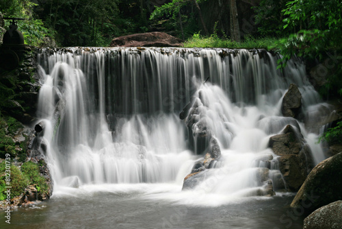 Beauty of nature in Huai Yang Waterfall National Park at Prachuap Khiri Khan Province  Thailand