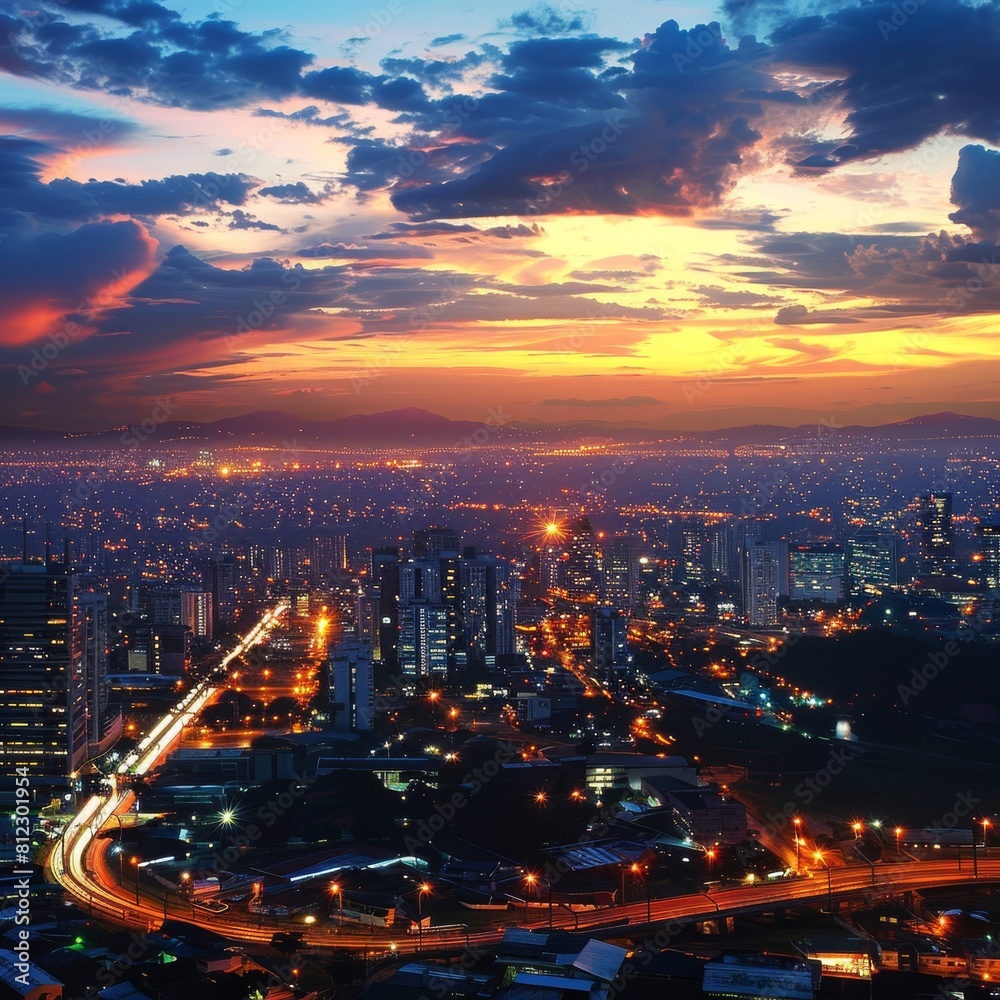 Cityscapes at dusk. Magnificent picture captures.