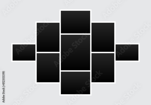 Blank Frame Photos And Images Collage Template