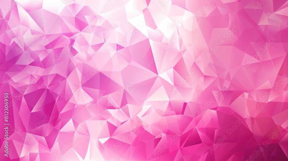 Abstract pink horizontal low poly background with a stunning polygonal design motif