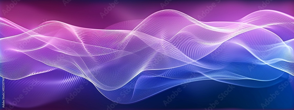Blue and Purple Background With Wavy Lines Blue and Purple Background With Wavy Lines