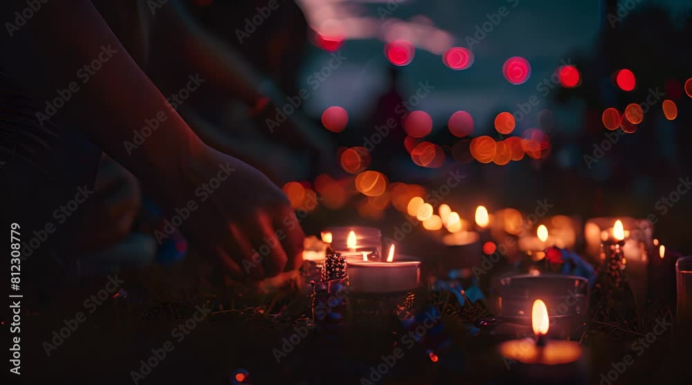 burning candles in the church burning candles in the church
