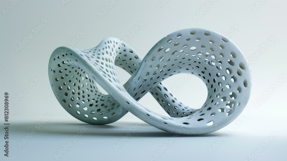 An infinite sculpture that merges reality with illusion, Ai Generated An infinite sculpture that merges reality with illusion, Ai Generated