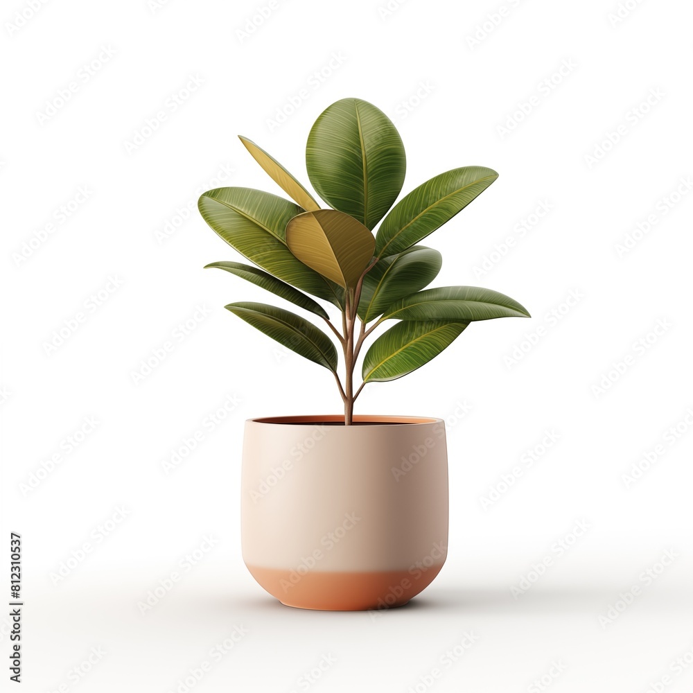plant in a pot isolated on white background plant in a pot isolated on white background