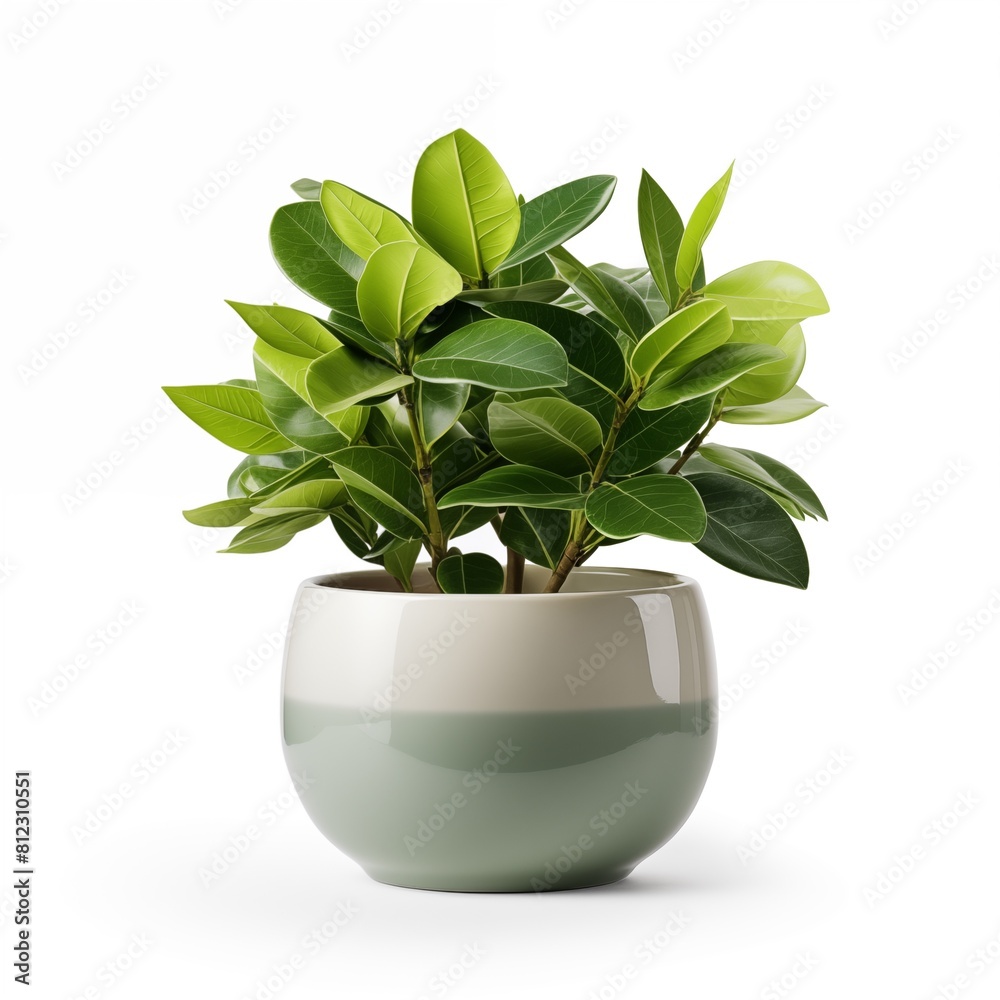 plant in a pot isolated on white background plant in a pot isolated on white background
