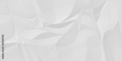 White wrinkly backdrop paper background. panorama grunge wrinkly paper texture background, crumpled pattern texture. paper crumpled texture. white fabric crushed textured crumpled.