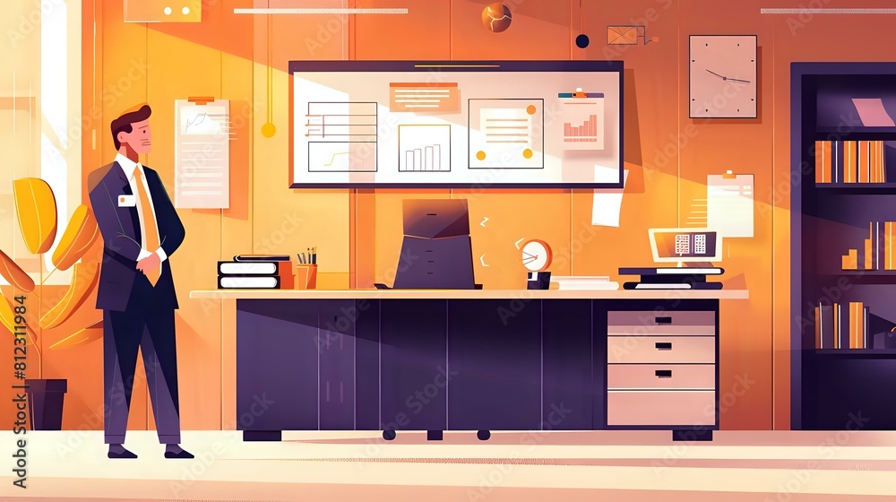Focused Financial Planner's Dynamic Workplace Focused Financial Planner's Dynamic Workplace