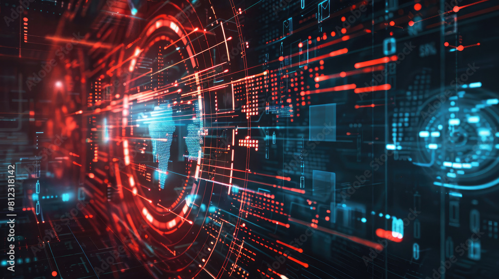 Futuristic Cyber Security Shield Background Futuristic Cyber Security Shield Background