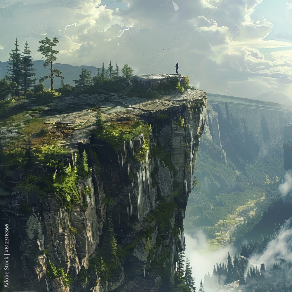 Panoramic Cliffside Overlook