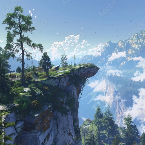 Panoramic Cliffside Overlook