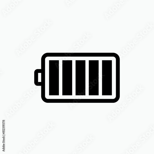 Battery Icon. Power, Energy Symbol. Applied for Design, Presentation, Website or Apps Elements.