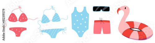 bikini pool icon beach symbol