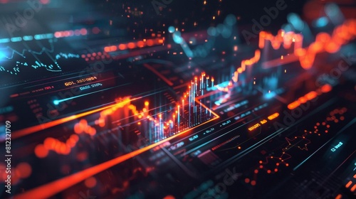 A digital representation of the stock market