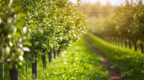 Apple Garden stock photo