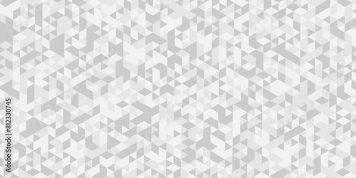 Vector abstract geometric diamond triangle pattern seamless technology gray and white background. Abstract geometric pattern gray Polygon Mosaic triangle Background  business and corporate background.