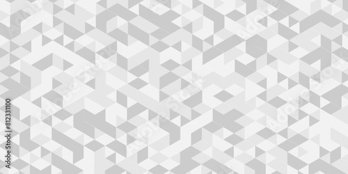 Vector abstract geometric diamond triangle pattern seamless technology gray and white background. Abstract geometric pattern gray Polygon Mosaic triangle Background, business and corporate background.