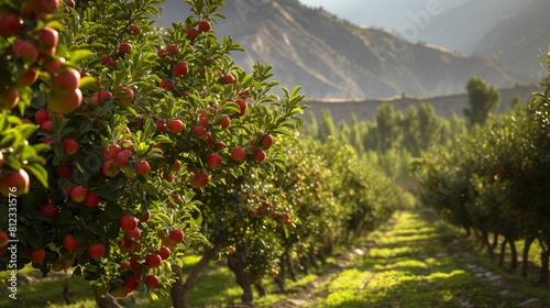 Apple Garden stock photo