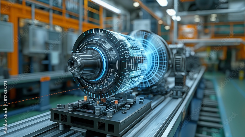 Digital twin technology advances industry by manufacturing by producing accurate virtual reproductions of machinery.