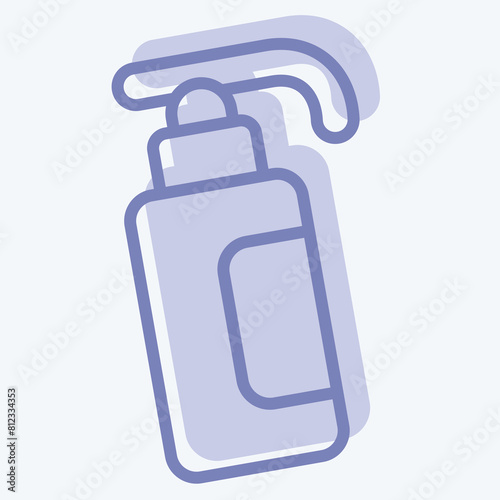 Icon Hand Sanitizer. related to Hygiene symbol. two tone style. simple design illustration