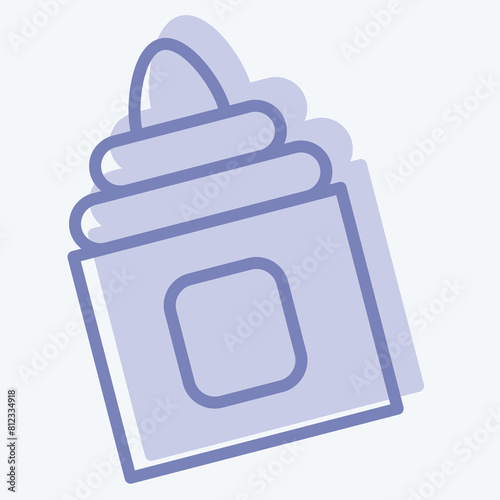 Icon Moisturizer. related to Hygiene symbol. two tone style. simple design illustration
