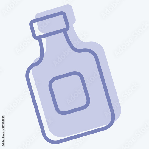 Icon Mouth Wash. related to Hygiene symbol. two tone style. simple design illustration