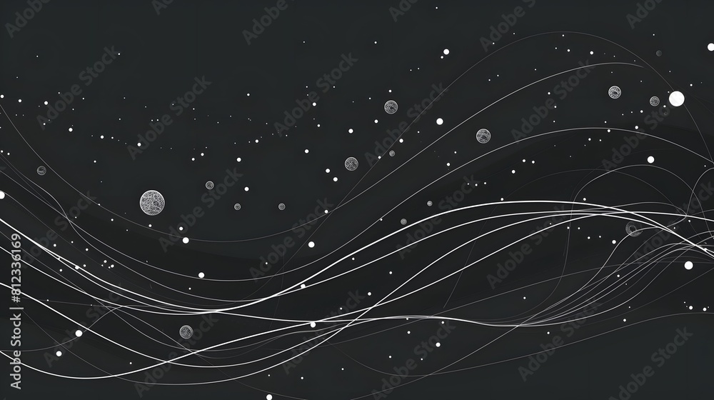 Obraz premium Abstract technology background with connecting dots and lines. Low poly shape.