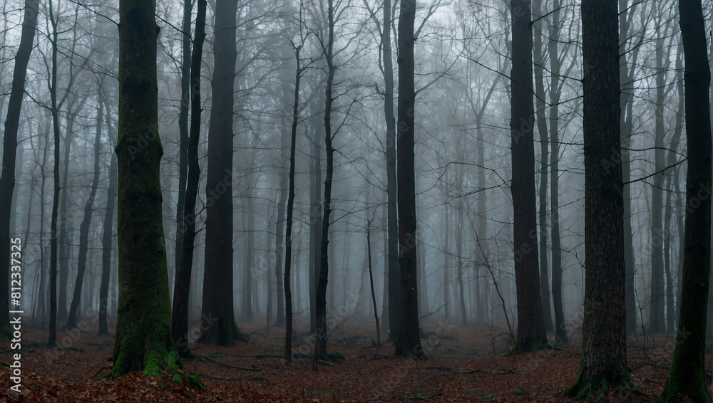forest with tall trees and a path in between forest with tall trees and a path in between