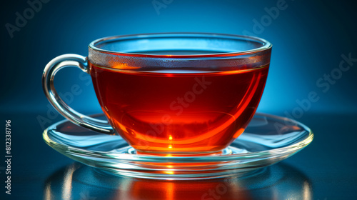 Aromatic awakening: steam rises, signaling the start of your day with freshly brewed tea