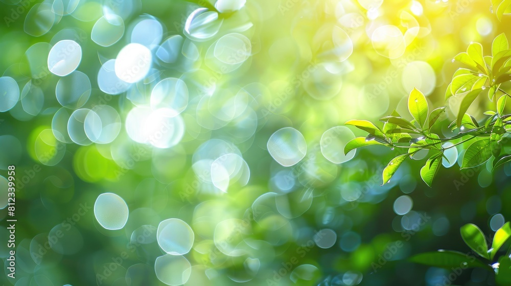 Obraz premium Bokeh on a background of natural light