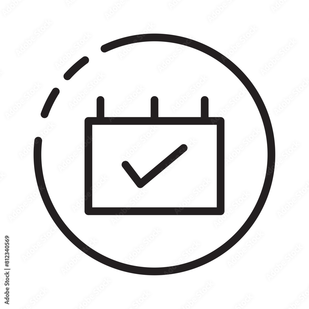 Date Doctor Scheduled Line Icon Date Doctor Scheduled Line Icon