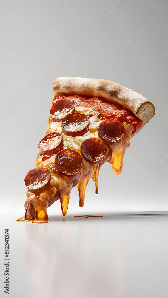 Slice pizza isolated on white background Slice pizza isolated on white background