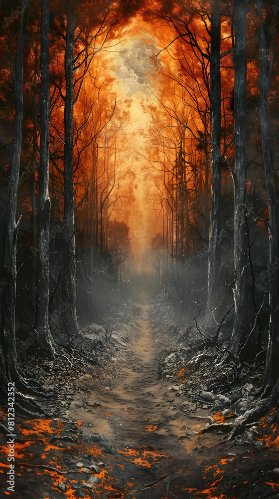 Enchanting Autumn Pathways Into the Mysterious Forest Depths Enchanting Autumn Pathways Into the Mysterious Forest Depths