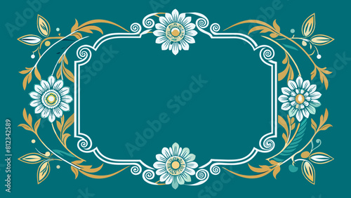 Luxury Frame Golden Lines vector
