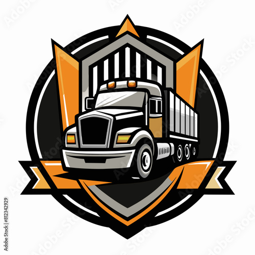 Truck Company Logo Vector Illustration