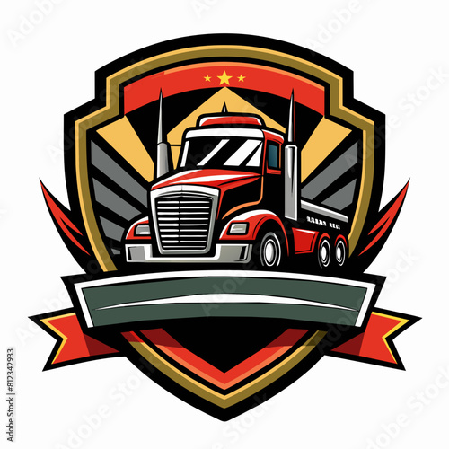 Truck Company Logo Vector Illustration